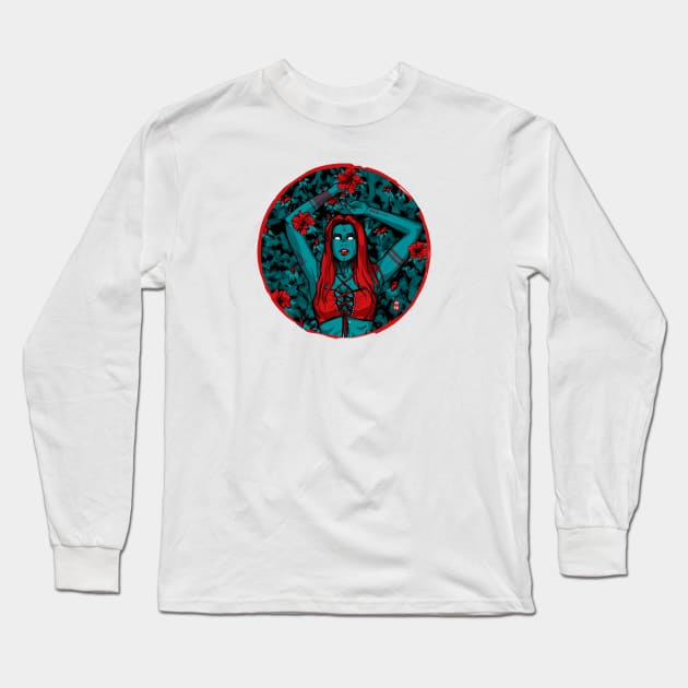 Witch Garden Long Sleeve T-Shirt by Habuza